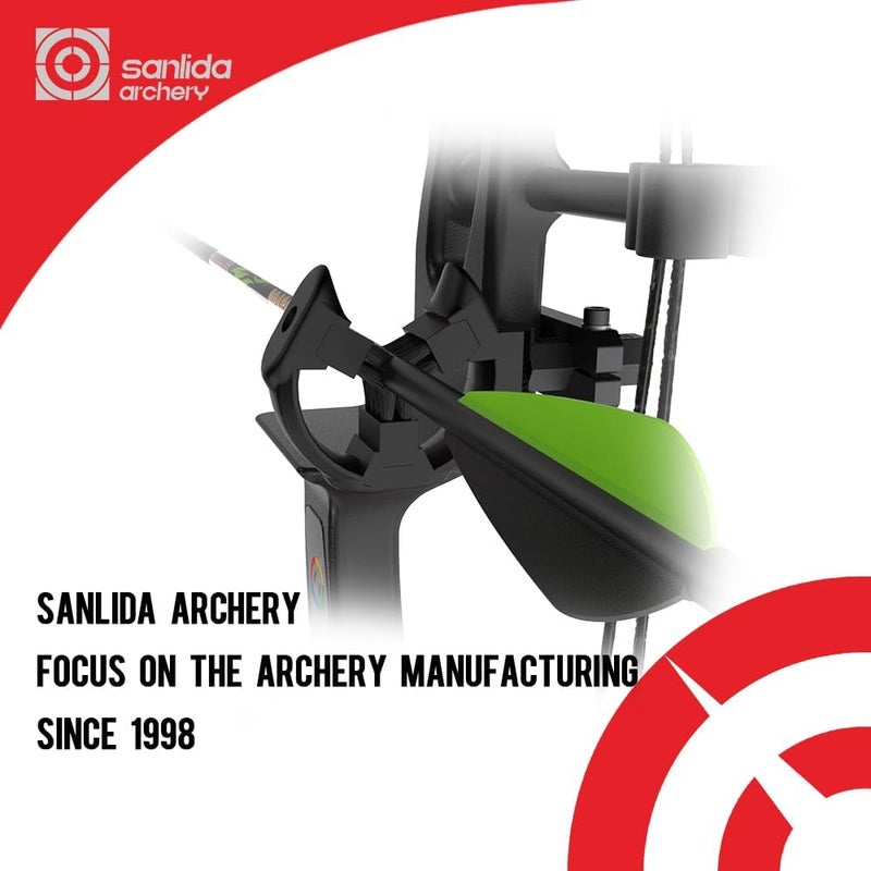 sanlida Archery Dragon X9 Arrow Rest Capture Whisker Brush Biscuit Arrow Rest for Compound Bow Recurve Bow Hunting Target Shooting Left and Right Hand - Image 4